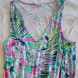 Lilly Pulitzer Paulina Jumpsuit One-Piece Romper Early Bloomer Bust 38 Waist 34